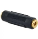 Перехідник Cablexpert 3.5 мм — 3.5 мм Black (A-3.5FF-01) - зображення 1