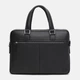 Мужская кожаная сумка Borsa Leather K16613-1-black - изображение 3