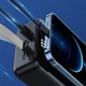 Зовнішній акумулятор повербанк Power Bank Wekome Minre WP-269 60000mAh |3USB/Type-C/Lightning, QC/PD, 22.5W/5A| Black - зображення 3