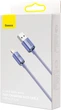 Кабель Baseus Crystal Shine Series Fast Charging Data Cable USB to iP 2.4 А 2 м Purple (CAJY000105) - зображення 2