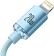 Кабель Baseus Crystal Shine Series Fast Charging Data Cable Type-C to iP 20W 1.2 м Sky Blue (CAJY001303) - зображення 4