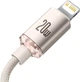 Кабель Baseus Crystal Shine Series Fast Charging Data Cable Type-C to iP 20W 2 м Pink (CAJY001404) - изображение 4