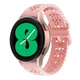 Ремешок для Zepp E - розовый / ширина крепления 20мм / силикон / Watchbands Flower (W14-2WB72124520) - изображение 1