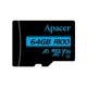 Карта памяти MicroSDXC 64GB UHS-I/U3 Class 10 Apacer + SD adapter (AP64GMCSX10U7-R) - изображение 2
