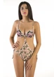 Купальник монокини трикини push up с пайетками Amarea 19076 42 Розовый - изображение 2
