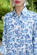 Пляжное платье на пуговицах больших размеров Indiano 2145 N-23C 54(4XL) Синий-Белый - изображение 2