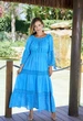 Пляжное платье с длинными рукавами Fresh Cotton 2513 F-2C 44(M) Голубой - изображение 1