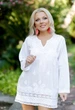 Коротка пляжна туніка з вишивкою Fresh Cotton 342 F-1c 46(L) Білий - зображення 2