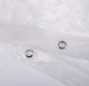Шторка для ванной водонепроницаемая Bathlux 180 x 180 см люкс качество с железными кольцами, Прозрачная - изображение 4