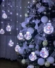Новогодняя гирлянда с дедом морозом в шаре Xmas 3 х 1.5 м 200 M-1 Белая - изображение 1