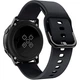 Силіконовий ремінець One Watchbands чорний для Samsung Galaxy Watch Active - розмір L (WB0021ONEBLACKA) - зображення 3