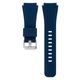 Силиконовый ремешок Watchbands для Samsung Gear S3 / Samsung Galaxy Watch 46mm Silver - синий (WB001DARKBLUE) - изображение 2