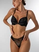 Комплект Dream Academy Gold Dream 1603 Бюстгальтер Push-up и трусики 1603 Черный 80С/L (13812) - изображение 1