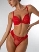 Комплект Dream Academy Gold Dream 1603 Бюстгальтер Push-up и трусики 1603 Красный 80С/L (13804) - изображение 1