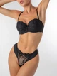Комплект Lise Marie Tracy 2186 Бюстгальтер Push-Up и Стринги Черный 80В/L (17113) - изображение 1
