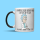 Кухоль хамелеон Chainik-Rassela з принтом Rick and morty та написом "Прийшов випити кофе" 320 мл - зображення 1