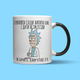 Кухоль хамелеон Chainik-Rassela з принтом Rick and morty та написом "Прийшов випити кофе" 320 мл - зображення 3