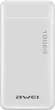 Павербанк Power Bank AWEI P5K 10000mAh White білий - зображення 1