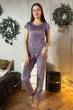 Футболка + штаны MiaNaGreen Пл1605 XL Лавандовый - изображение 1