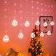 Светодиодная гирлянда-штора прозрачные шары Подарок 10 шт Magnetic 3 м и 200 LED, свет ламп-теплый белый - изображение 2