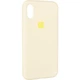 Чехол Fiji Silicone Case для Apple iPhone XS бампер накладка Full Soft Mellow Yellow - изображение 1