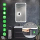 Закругленное зеркало с LED подсветкой 60 на 80 см, с Smart-блоком, линзой с подсветкой и подогревом, модель Ahana La Mir (ahana41) - изображение 2