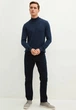 Мужской гольф LC Waikiki с высокой стойкой M Синий (LCWKnitwear-8324) - изображение 2