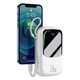 Портативное зарядное устройство Baseus Q Pow Digital Display 20000 mAh 20W with Lightning Cable White (PPQD-H02) - изображение 2