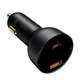 Автомобильное зарядное устройство Baseus Superme Digital Display PPS Dual Quick Charger 100W CCZX-01 Black - изображение 1