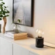 Настільна лампа IKEA MARKFROST / LUNNOM з лампочкою чорний мармур/прозоре скло (594.944.48) - зображення 2