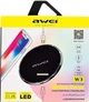 Беспроводное зарядное устройство AWEI W3 Wireless Charger Black - изображение 1