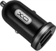 Автомобільний зарядний пристрій XO TZ08 2.1A/2 USB MicroUSB Cable Black - зображення 1