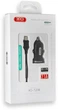 Автомобільний зарядний пристрій XO TZ08 2.1A/2 USB MicroUSB Cable Black - зображення 2