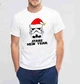 Футболка біла з новорічним принтом "Stars New Year. Star Wars. Зіркові війни. Новий Рік" Push IT XS - зображення 1