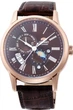 Чоловічий годинник Orient RA-AK0009T10B Коричневий із золотистим механічний - зображення 2