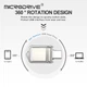USB/Type-C флешка металл Flash Drive 64 гб 2.0 ABC Черный - изображение 2