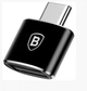 Адаптер Baseus USB Female To Type-C Male Adapter Converter Black - изображение 1