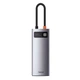 USB-хаб Baseus Metal Gleam Series 5-in-1 Multifunctional （Type-C to HDMI*1+USB3.0*3+PD*1) (CAHUB-CX0G) - изображение 2
