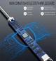 Импульсная USB зажигалка для свечей, кухни, плиты, гибкая черная - изображение 5