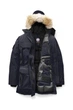 Зимняя куртка парка-пуховик Canada Goose Expedition Parka Navy S синий (CGEW2) - изображение 4