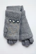 Сірі в'язані жіночі рукавички-рукавиці Shust Gloves - зображення 3