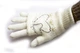 Вязаные женские белые перчатки-митенки Shust Gloves - изображение 2
