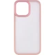 TPU+PC чехол Epik Metal Buttons для Apple iPhone 14 Pro (6.1") Розовый / Pink - изображение 2