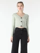 Кардиган вязаный женский Colin's CL1057438MGR S Mint Green (8683197079121) - изображение 1