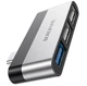 HUB адаптер BOROFONE DH1 Type-C на 3USB, 2USBх2.0, 1USBх3.0, чорний - зображення 1