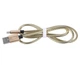 Кабель micro USB метал Cable metal X45 золотистий - зображення 1