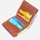 Портмоне кожаное Grande Pelle leather-16743 Светло-коричневое - изображение 4