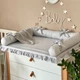 Пеленальный матрасик Baby Chic на детский комод с рюшем серебро, 5151740 - изображение 1