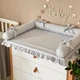 Пеленальный матрасик Baby Chic на детский комод с рюшем серебро, 5151740 - изображение 2