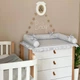 Пеленальный матрасик Baby Chic на детский комод с рюшем серебро, 5151740 - изображение 3